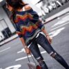 Blouse Zigzag Colorée