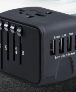Adaptateur De Voyage Universel Charge Rapide Avec Ports USB Type C