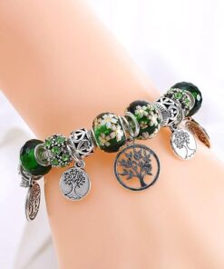 Bracelet Arbre De Vie En Argent Sterling