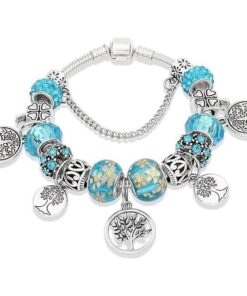 Bracelet Arbre De Vie En Argent Sterling