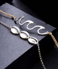 Bracelets de Cheville Vague de l'Océan (lot de 2)