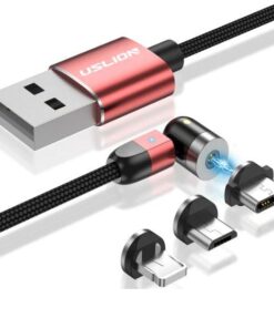 Cable magnétique chargement iPhone - Type C - Micro Usb 360°