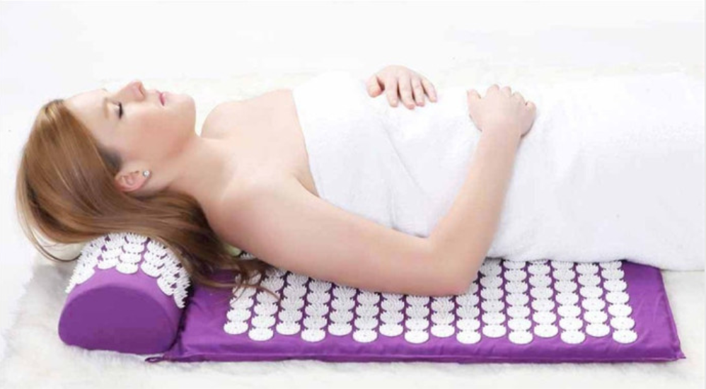 Tapis champ de fleurs acupuncture 